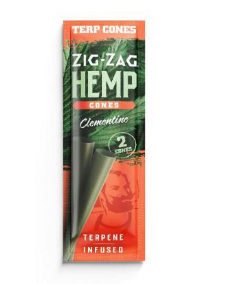 Zig Zag - Hemp Wraps 2pk - Clementine