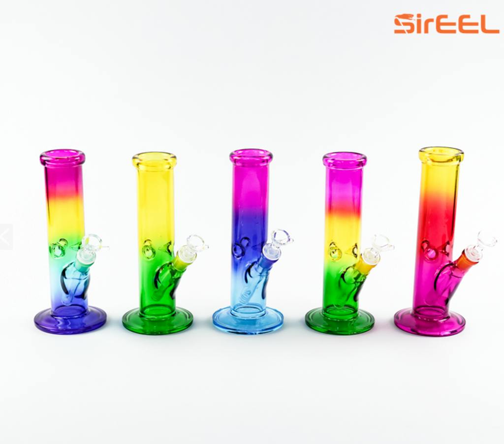 Sireel 10" Straight Rainbow Bong