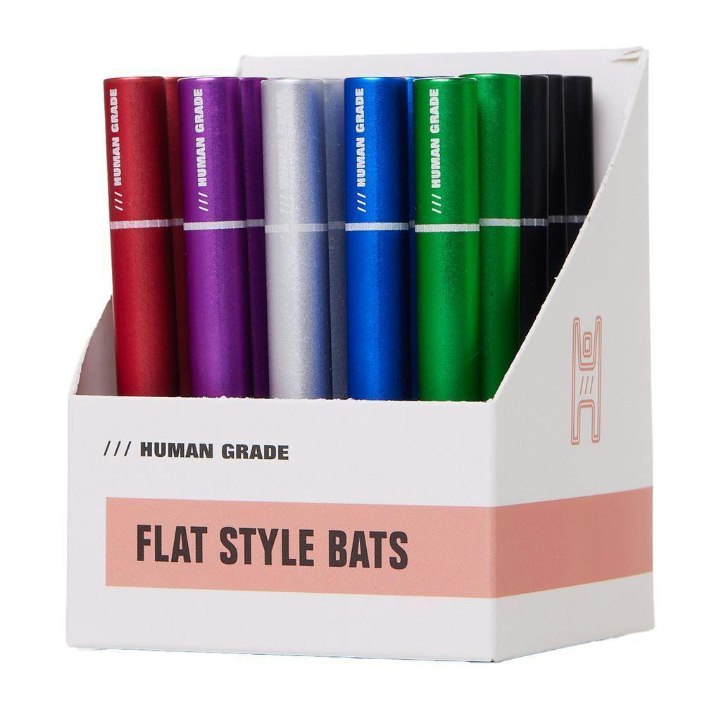 Human Grade Aluminum Bats Flat at Tortuga Cannabis Company