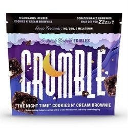 Crumble - NIGHTTIME Cookies n' Cream Brownie - 100mg - 10pk