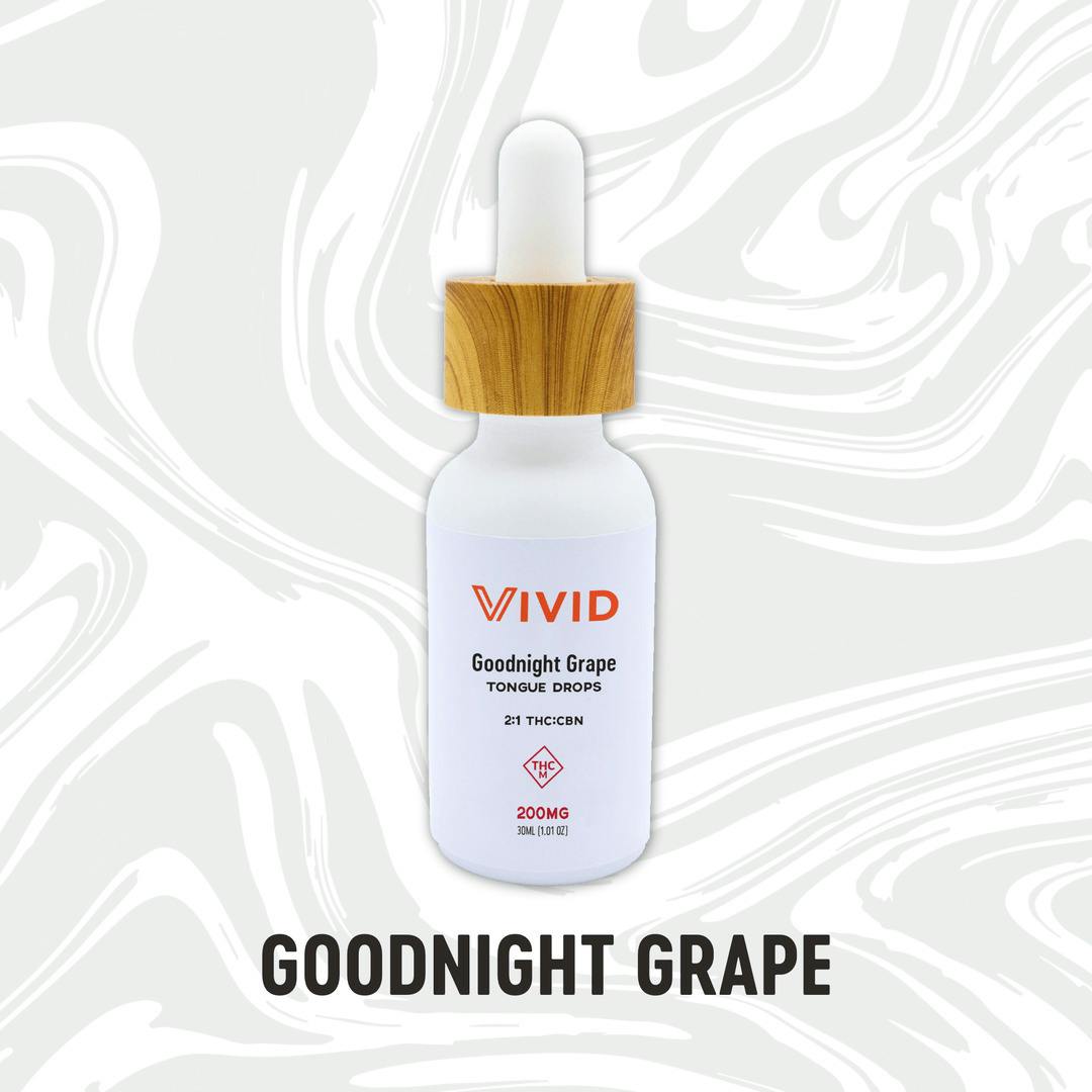 Vivid - Goodnight Grape 2:1 THC:CBN - Tongue Drops