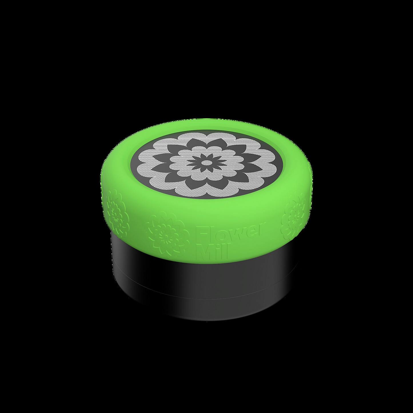 Flower Mill - Silicone Mill Grip -2.5"- Neon Green