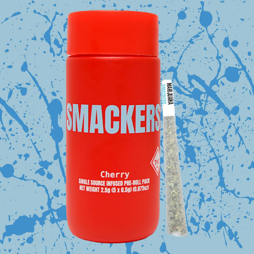Smackers - Cherry - .5g - 5pk - Infused Prerolls