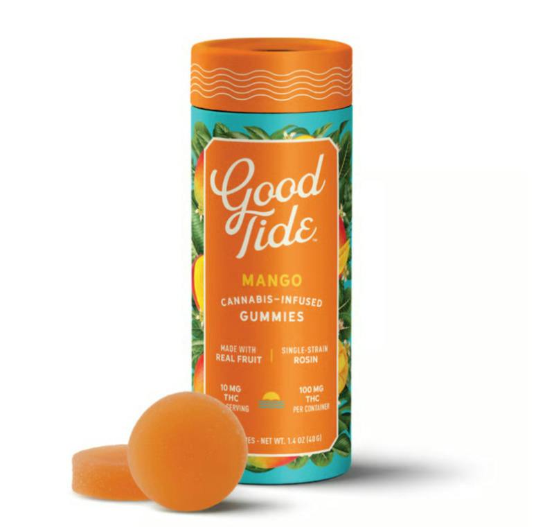 Good Tide - Mango - Live Rosin - 100mg - 10pk - Gummies