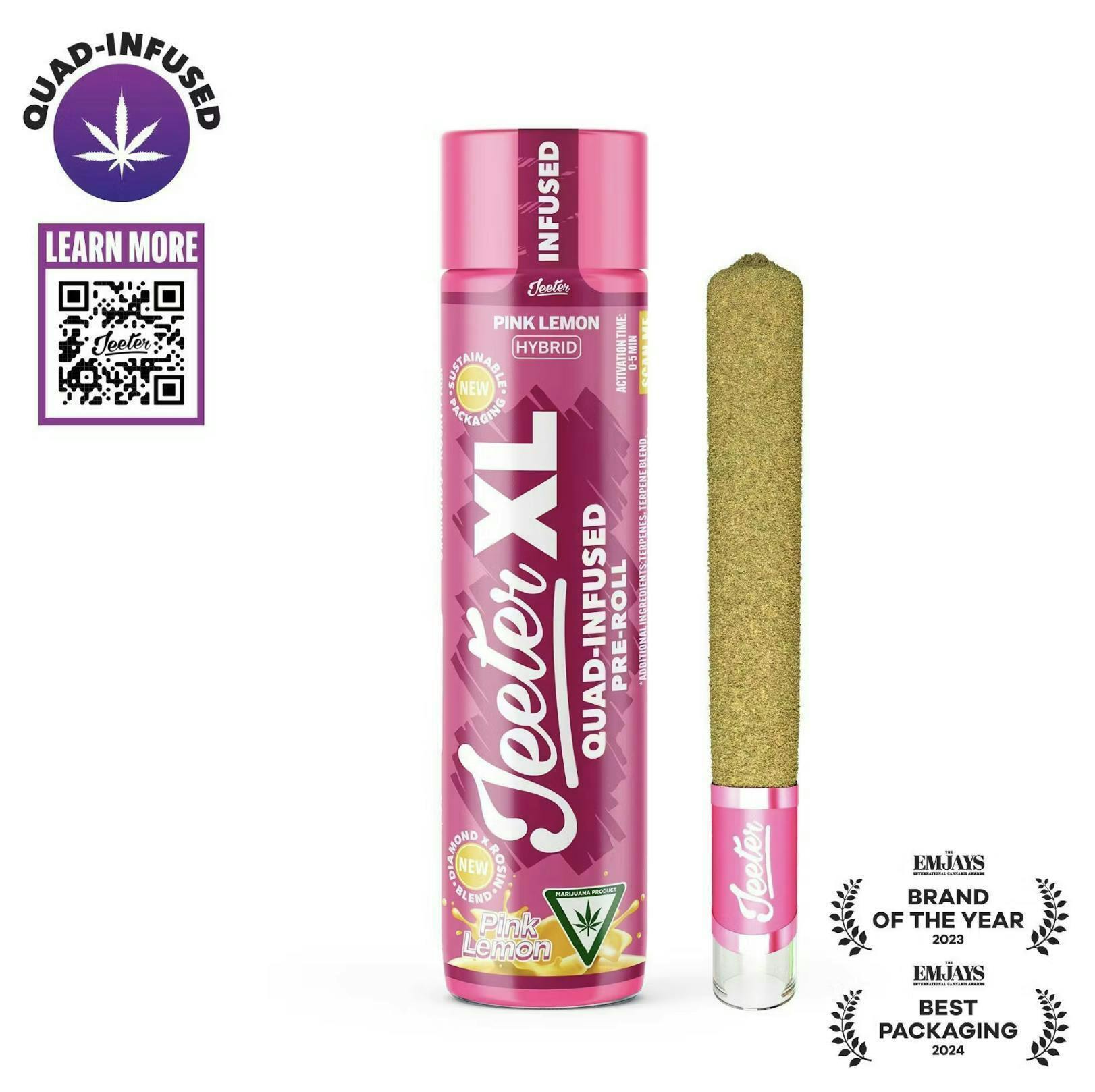 Jeeter XL - Pink Lemon - 2g - Quad Infused Preroll