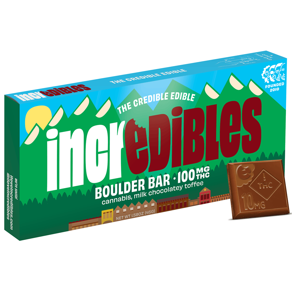 Incredibles Boulder Bar Chocolate Bar 100mg (H)
