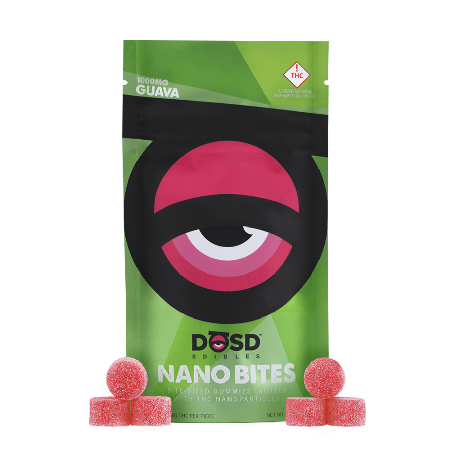 Nano Bites - Guava 1000mg, Sativa Enhanced