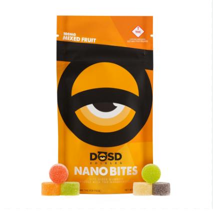Nano Bites - Mixed Fruit 1000mg, Indica Enhanced