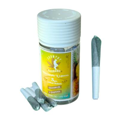 Country Cannabis | Pineapple Express | Sativa | 5 pack Mini Pre-rolls