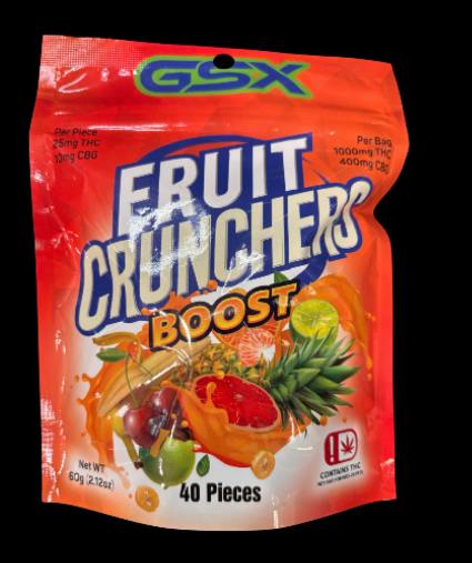 GSX | Fruit Crunchers | Boost | 1000mg THC : 400mg CBG