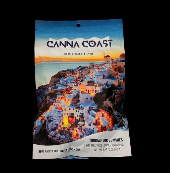 Canna Coast | blue raspberry | 1000mg THC+CBN