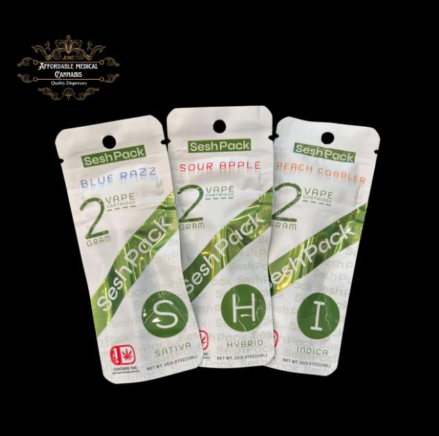 Sesh Pack | Sour apple | Hybrid | 2g cart