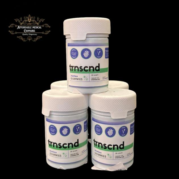 Trnscnd | Blue Raspberry | Hybrid | 500mg | Delta 8 / CBD Gummies