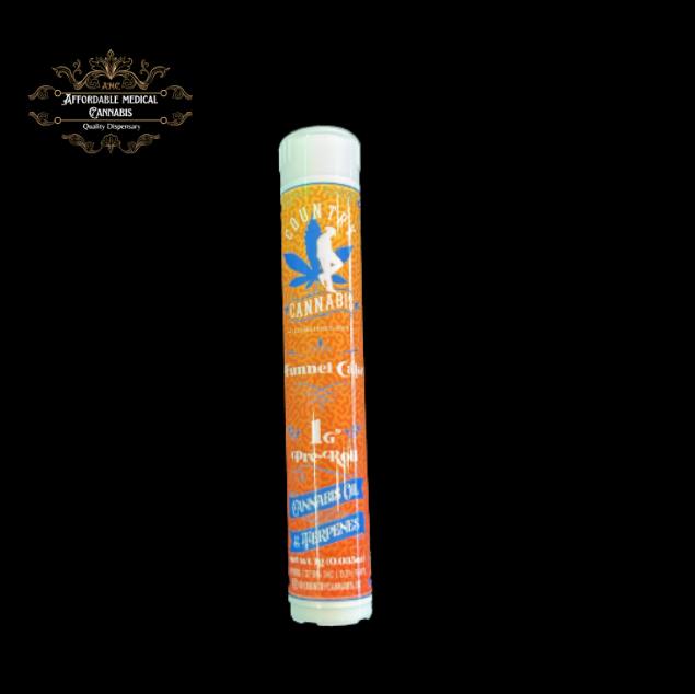 Country Cannabis | Funnel Cake | Hybrid | 1g Infused Pre-roll