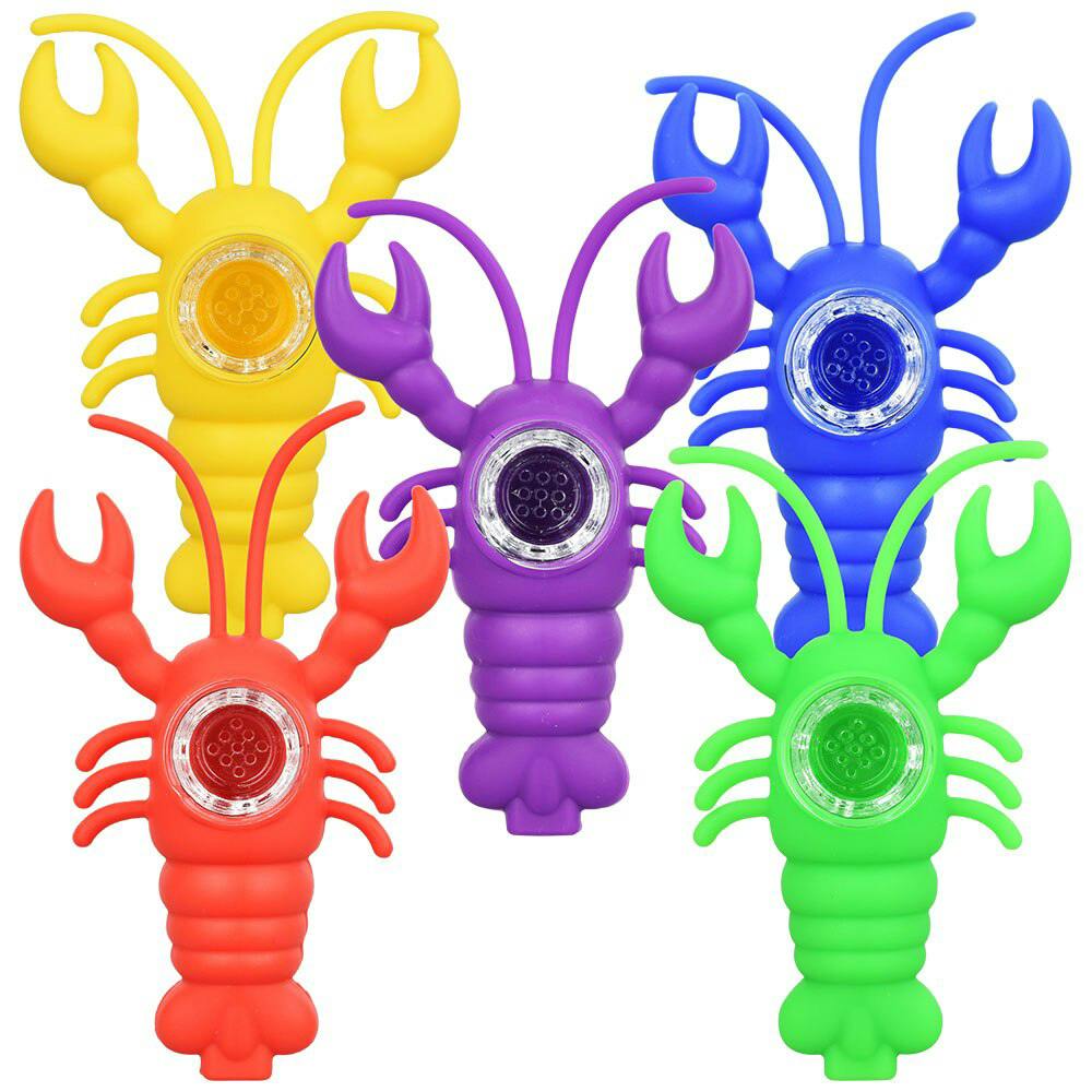 Creepin Crawfish Silcone / Hand Pipe / 4.5" / Assorted Colors