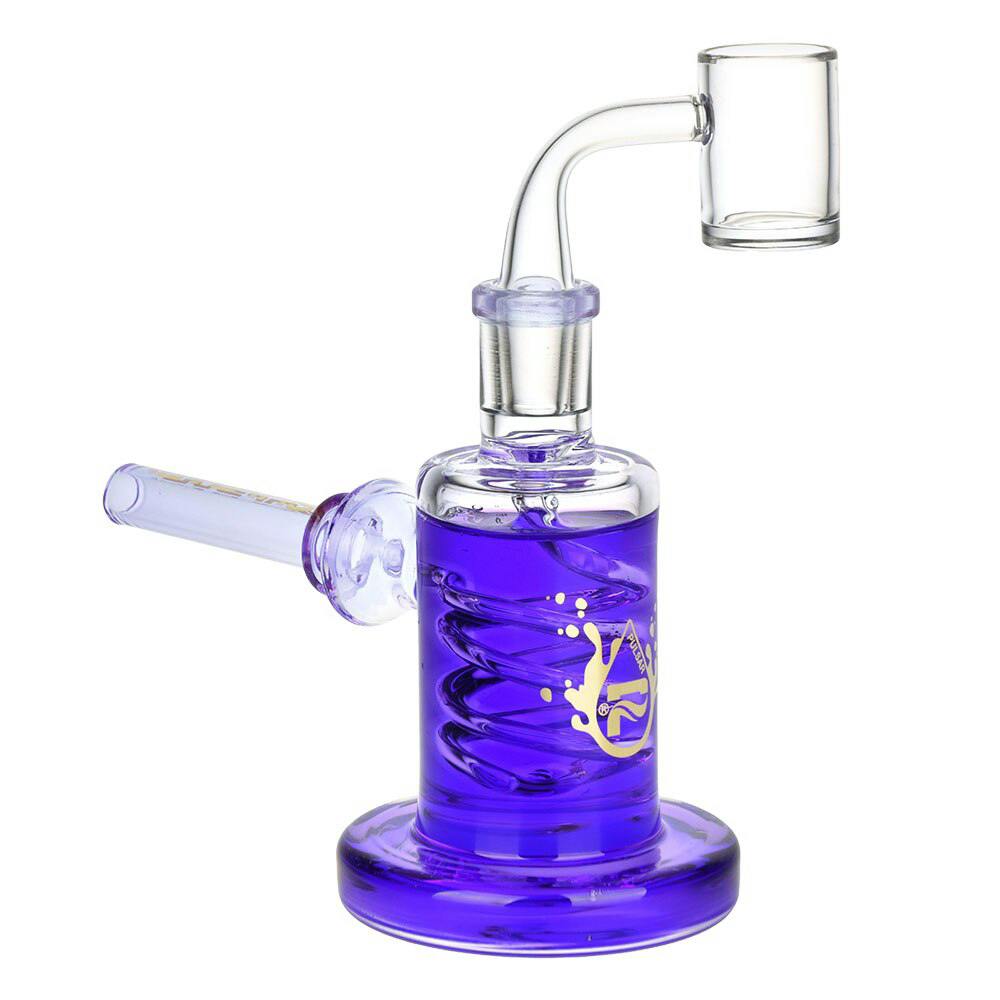 Pulsar Hammer Style Glycerin Concentrate Pipe / 5.25" / 14mm F / Purple