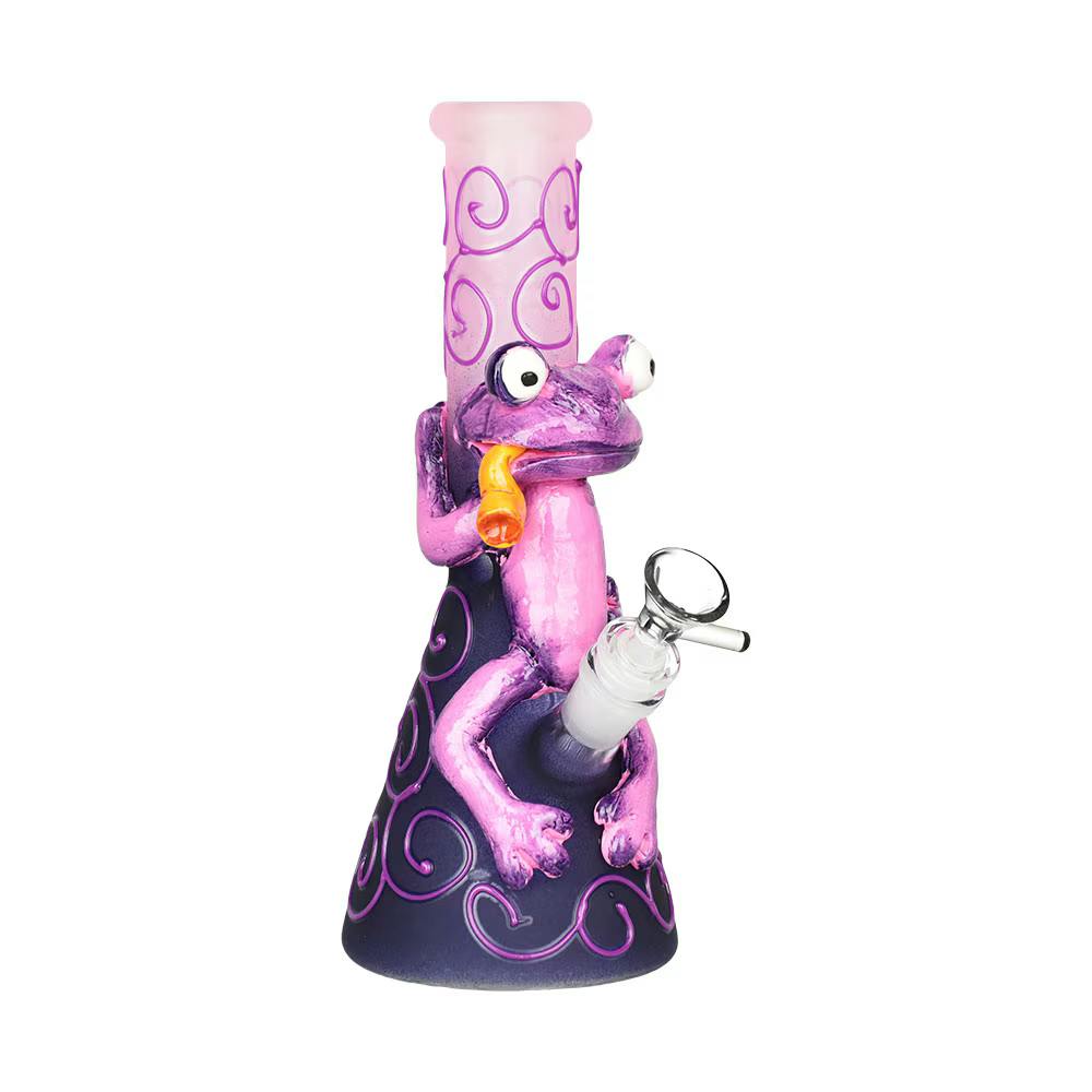 Frog King Beaker Water Pipe / 9.75" / 44mm F / Purple