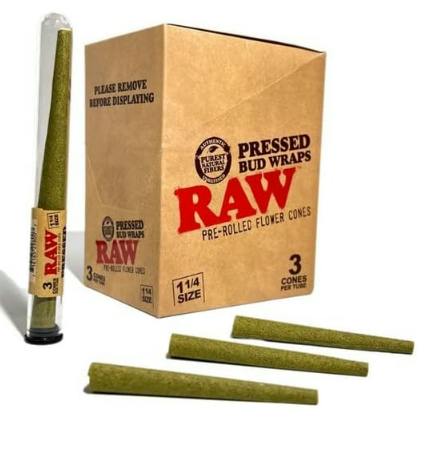 Pressed Bud Wrap Cones / 1 1/4 / 3ct