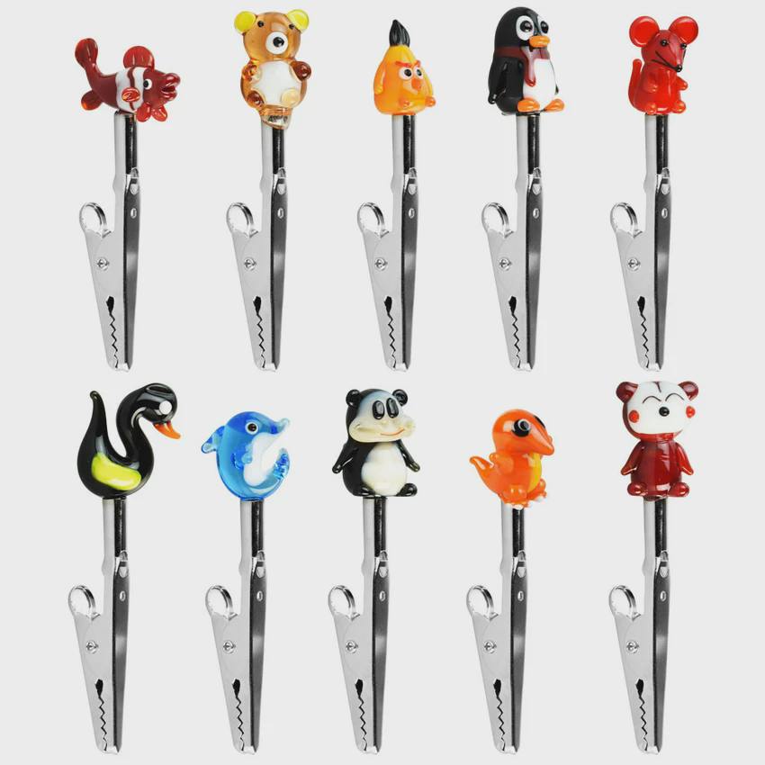 Animal Style Glass Memo Clip | 3" | Assorted Styles