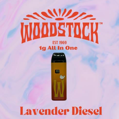 Lavender Diesel Live Resin Disposable 1G