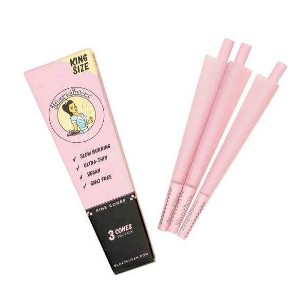 Blazy Susan | King (3) | Pink Paper Cones