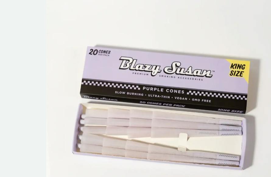 Blazy Susan | King Size (20) | Purple Paper Cones