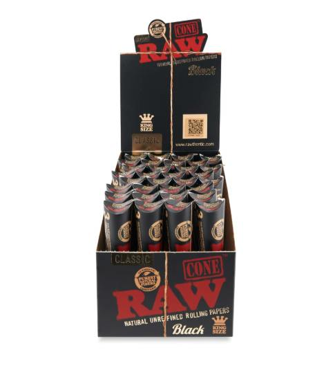 RAW Black Classic Cones - King Size (3)