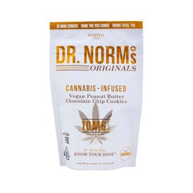 Dr. Norms | Peanut Butter Chocolate Chip Sativa (100mg THC)