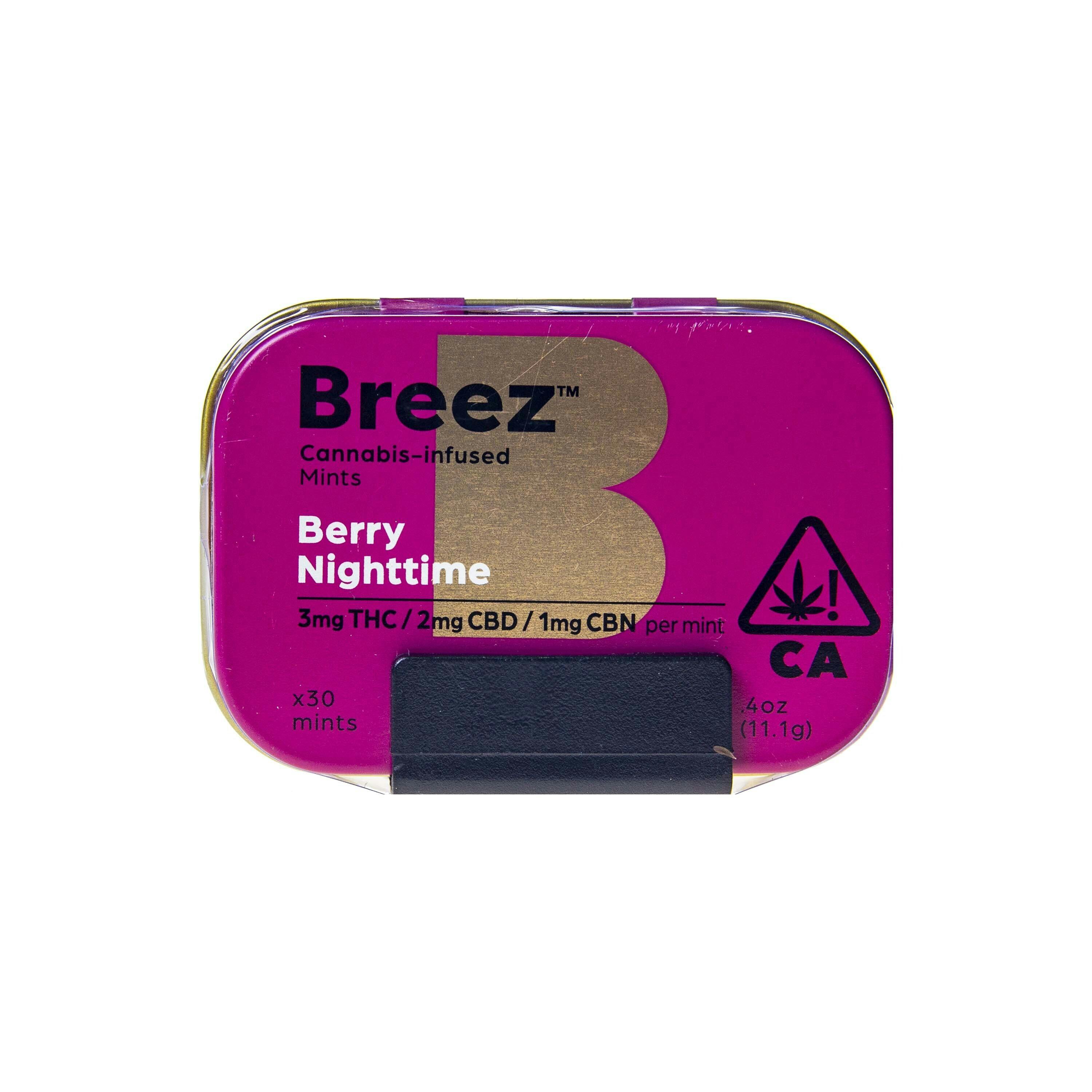 Breez — Berry Nighttime Mints Tin