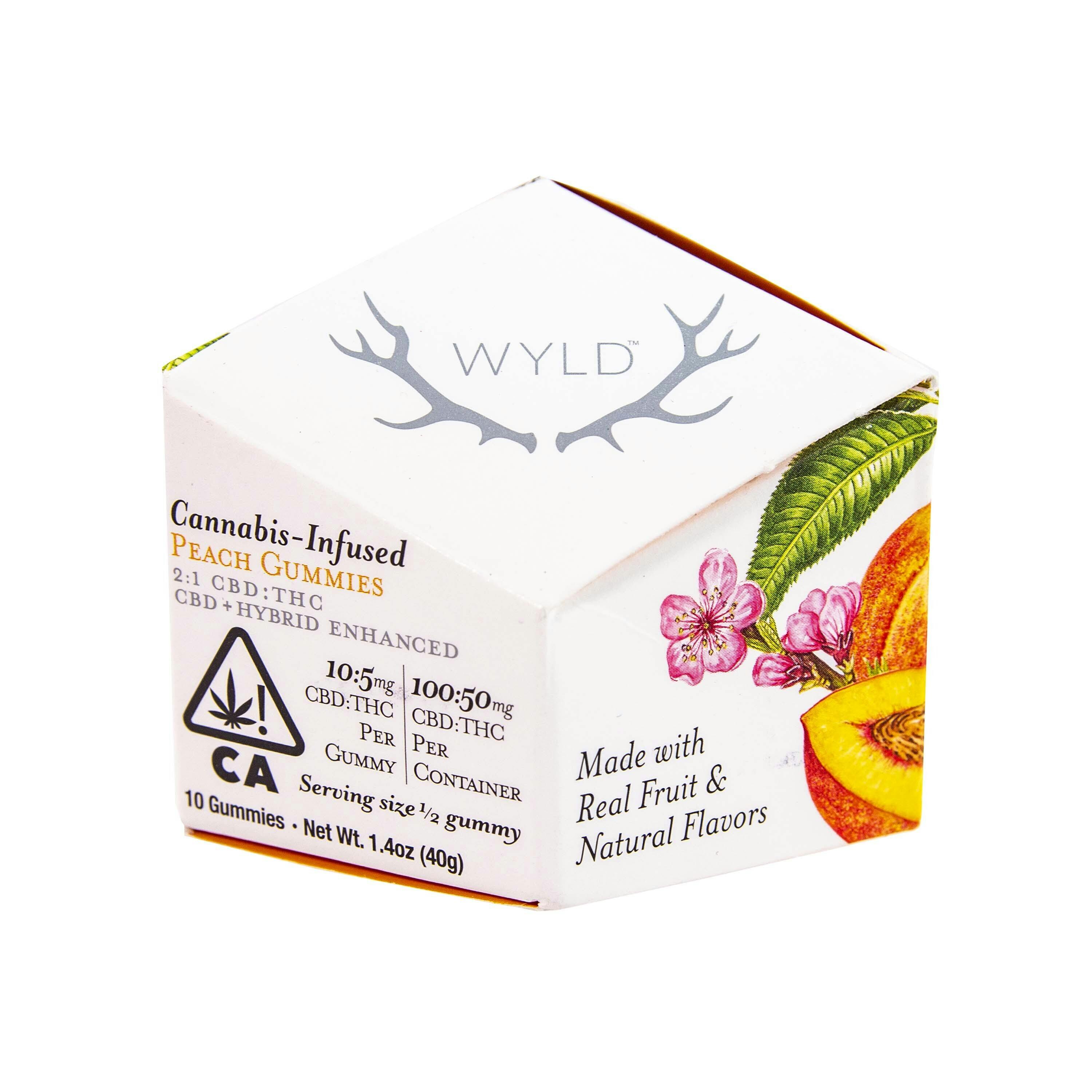 Wyld: Peach Gummies (2:1 CBD:THC - 150mg Total)
