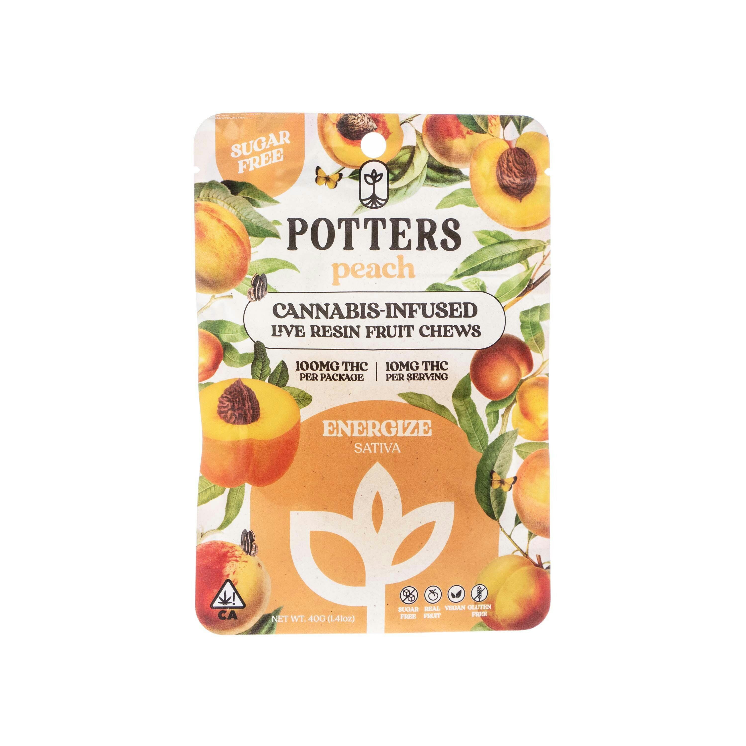 Potters: Free Peach Live Fruit Chew