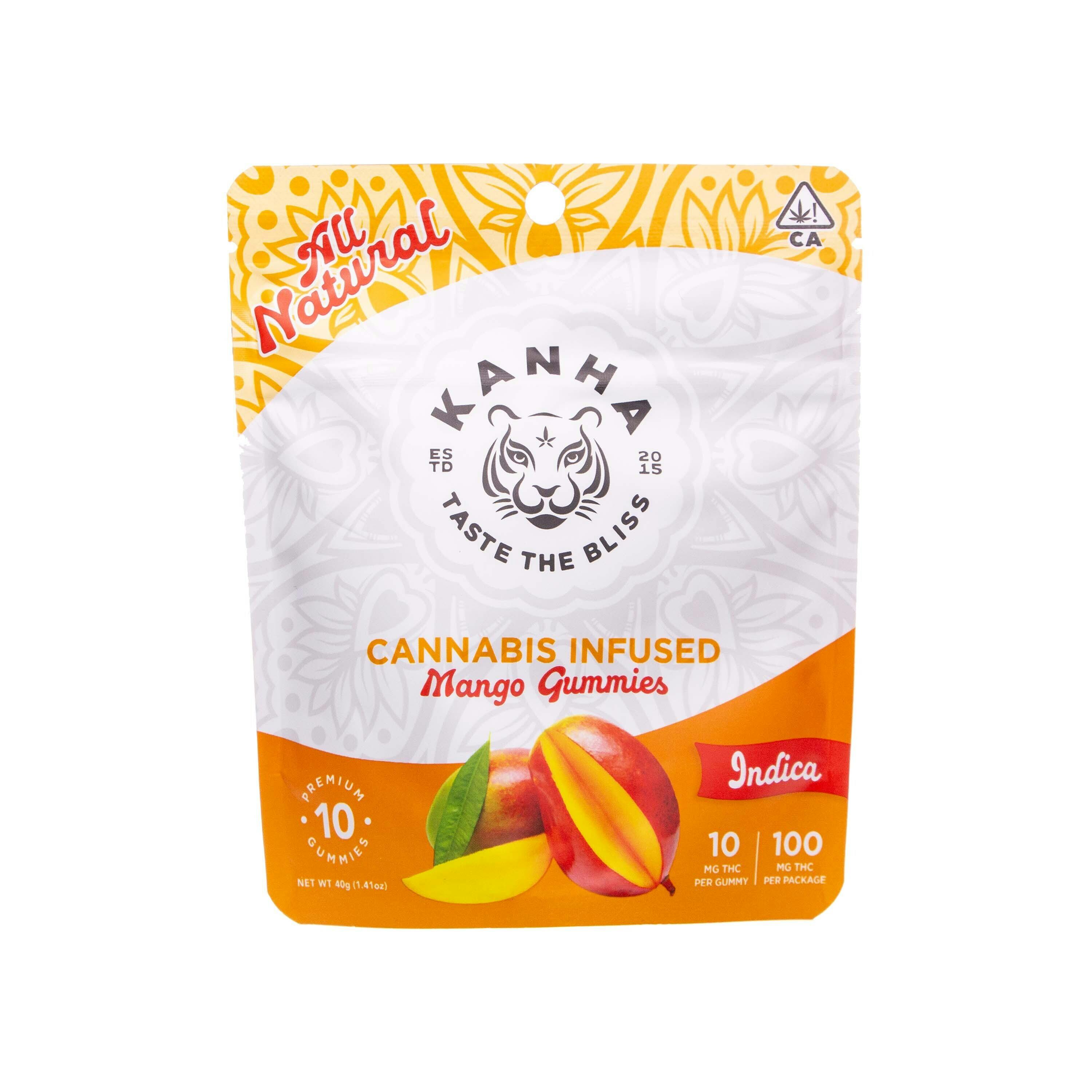 KANHA: Indica Mango Gummies (100mg THC)