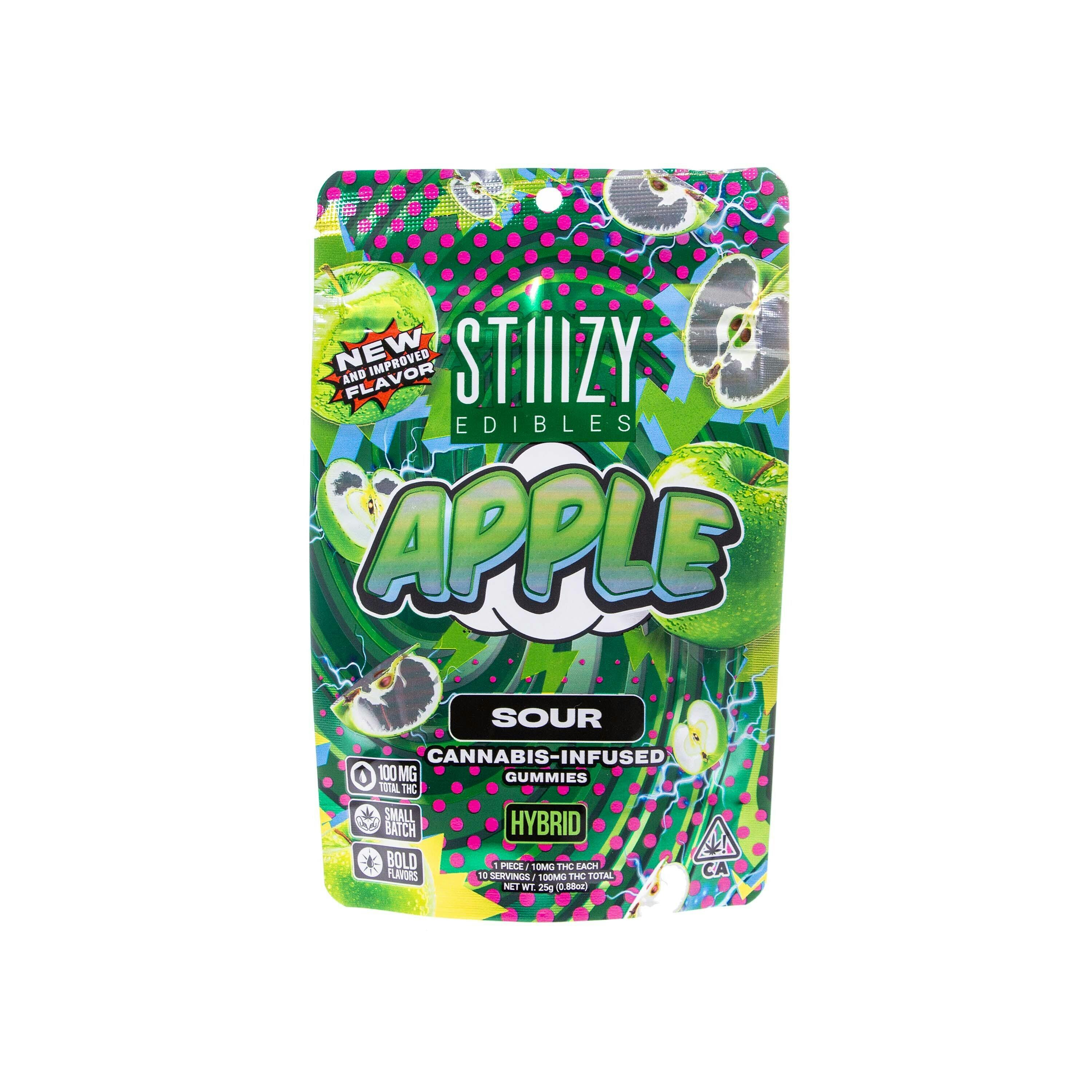 Stiiizy | Sour Apple Live Resin Gummies (100mg THC)
