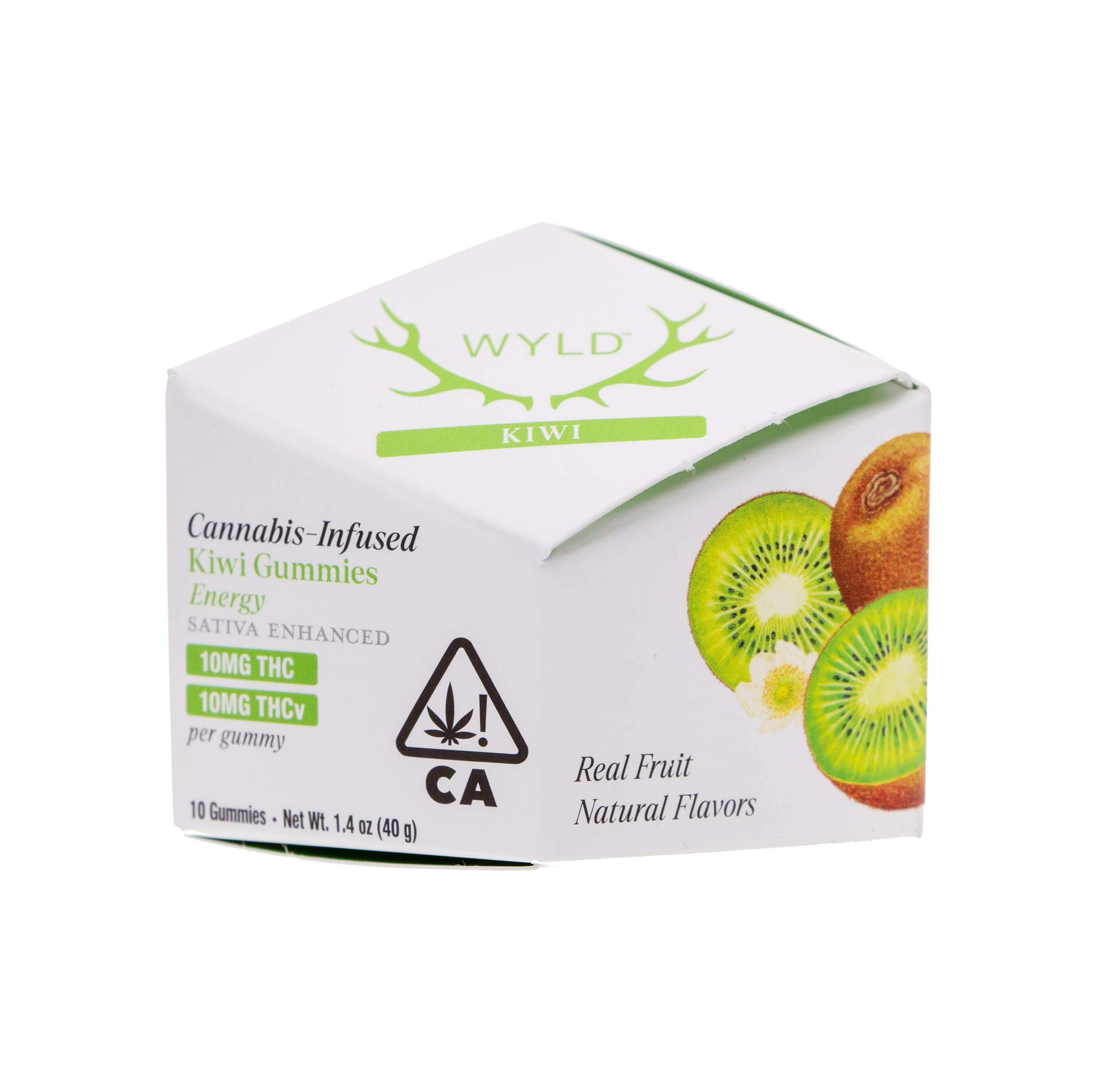 Wyld: Kiwi Gummies (1:1 THC:THCv - 200mg Total)