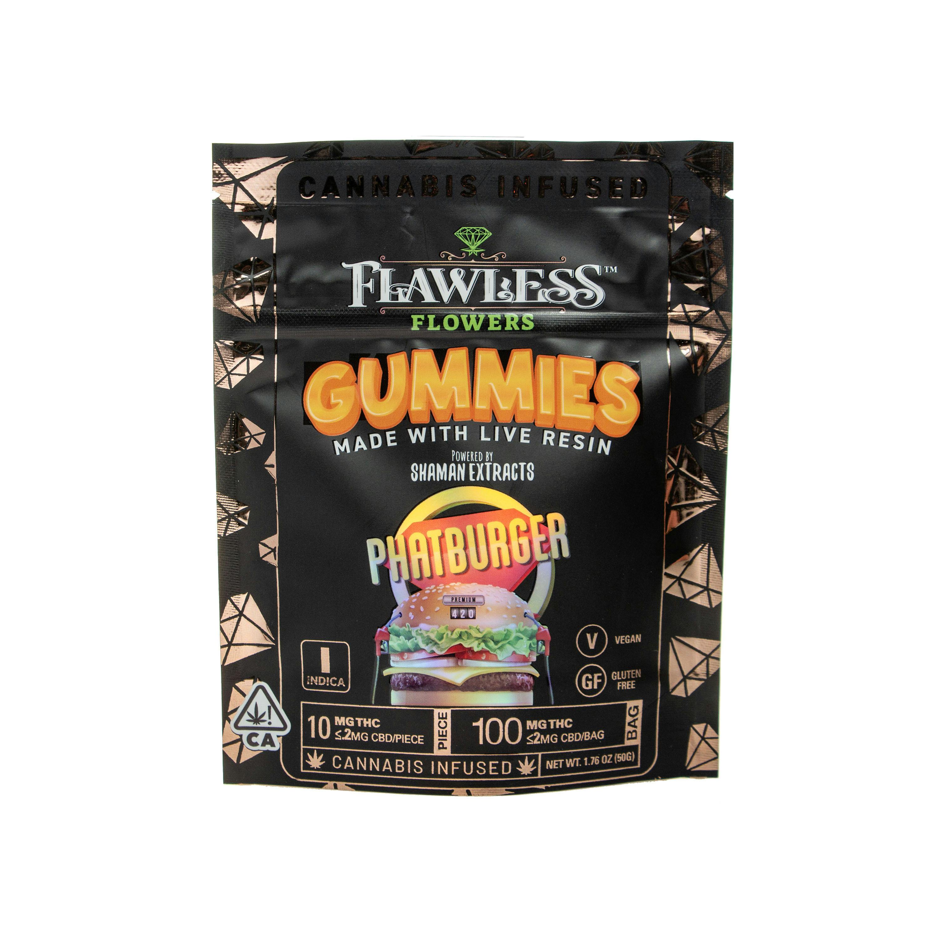 Flawless Flowers | Phatburger - Sour Pickle Live Resin Gummies (100mg THC)