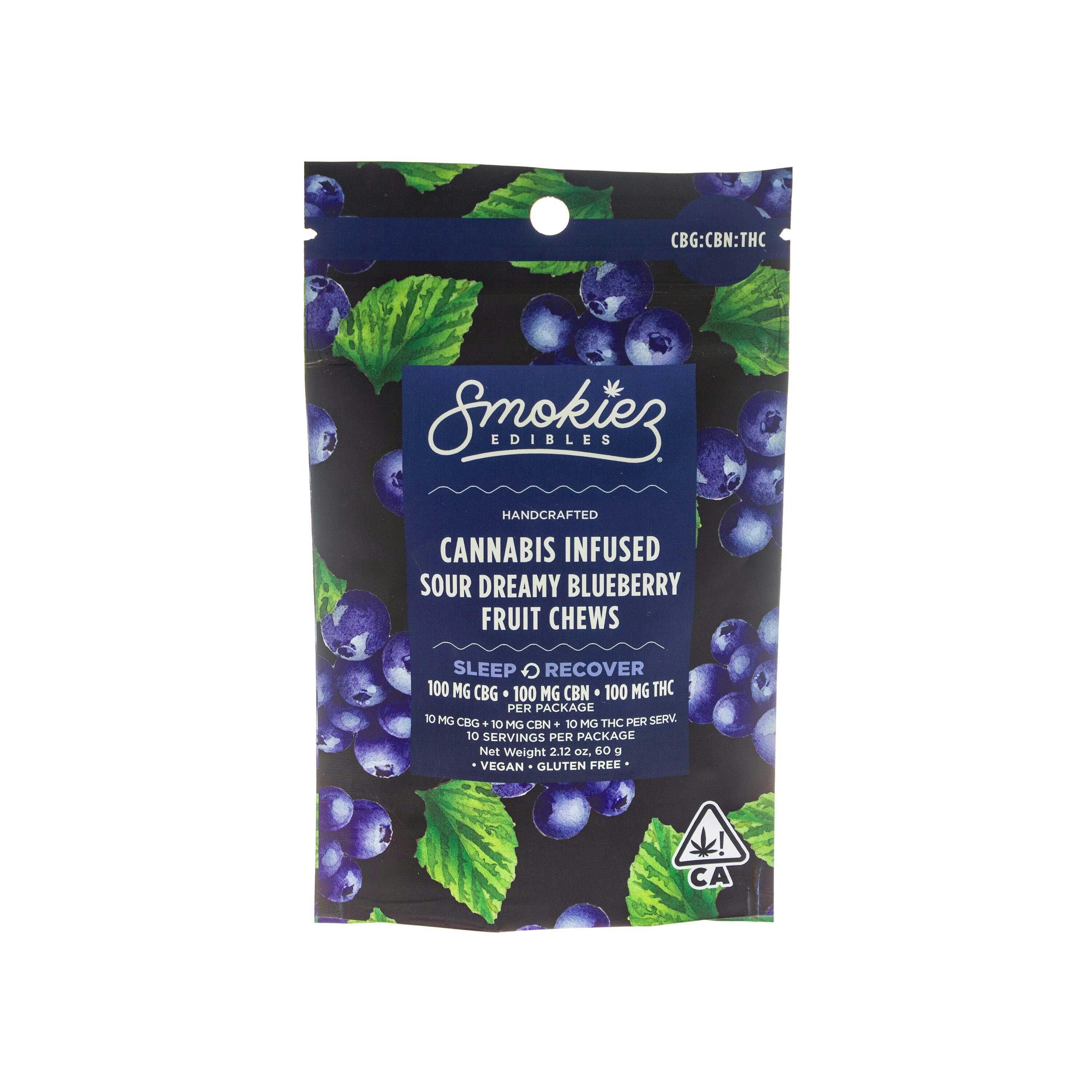 Smokiez: Sour Blueberry Fruit Chews