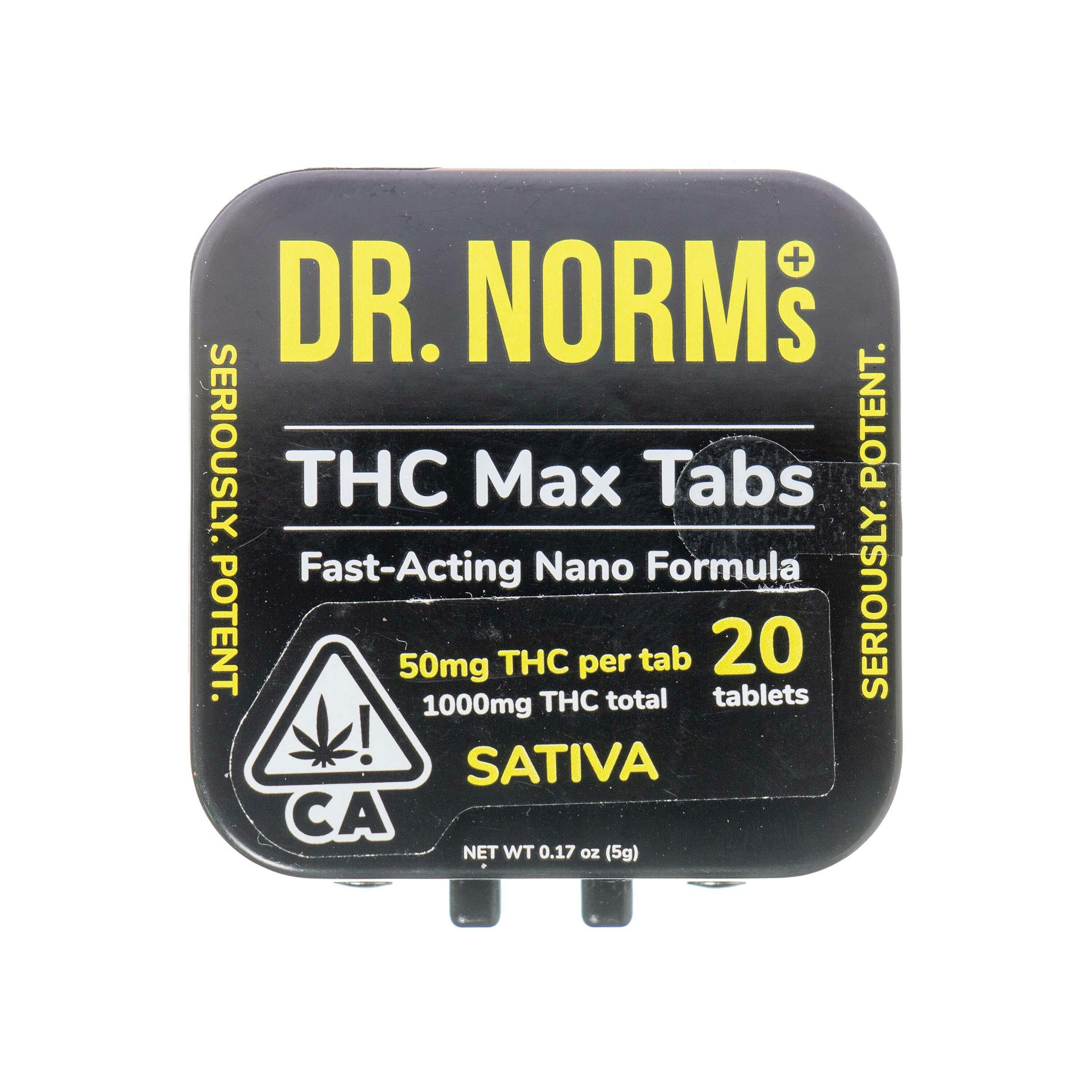 DR. NORM'S: THC Max Sativa Tablets (1000mg THC)