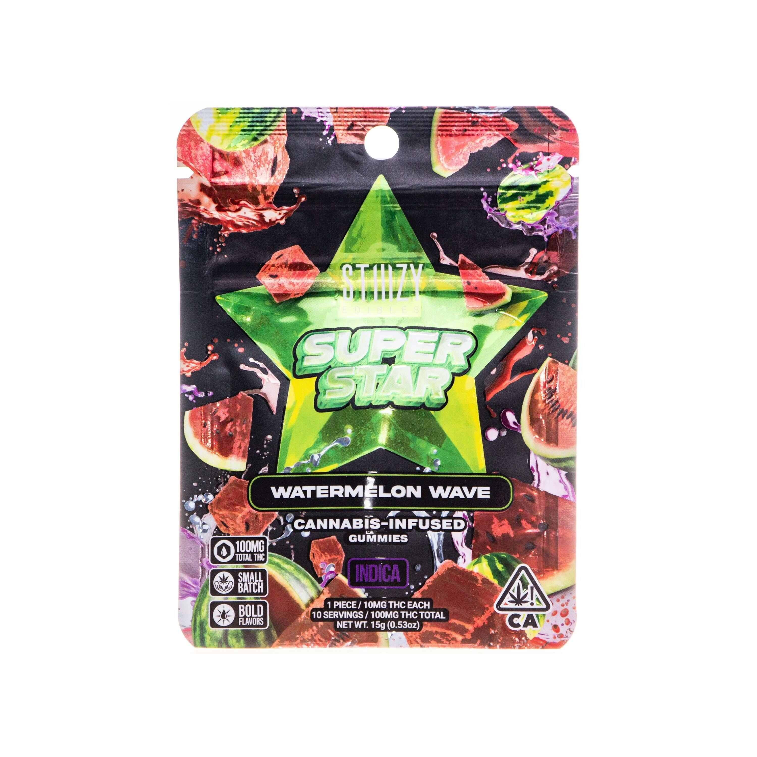 Stiiizy | Super Star Watermelon Wave Gummies (100mg THC)