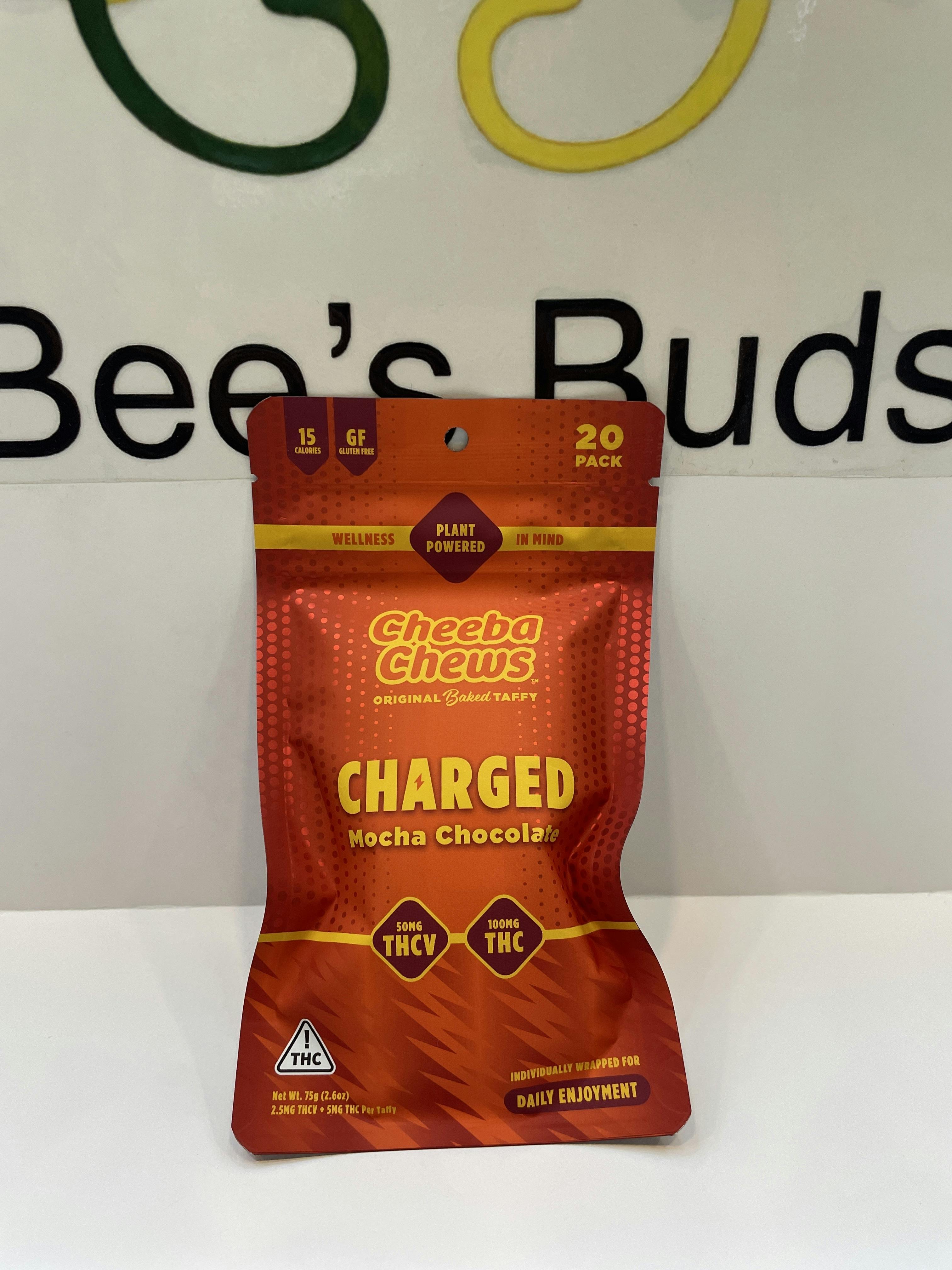 SH - Cheeba Chews Charged Mocha Chocolate 100mg 20 Pack