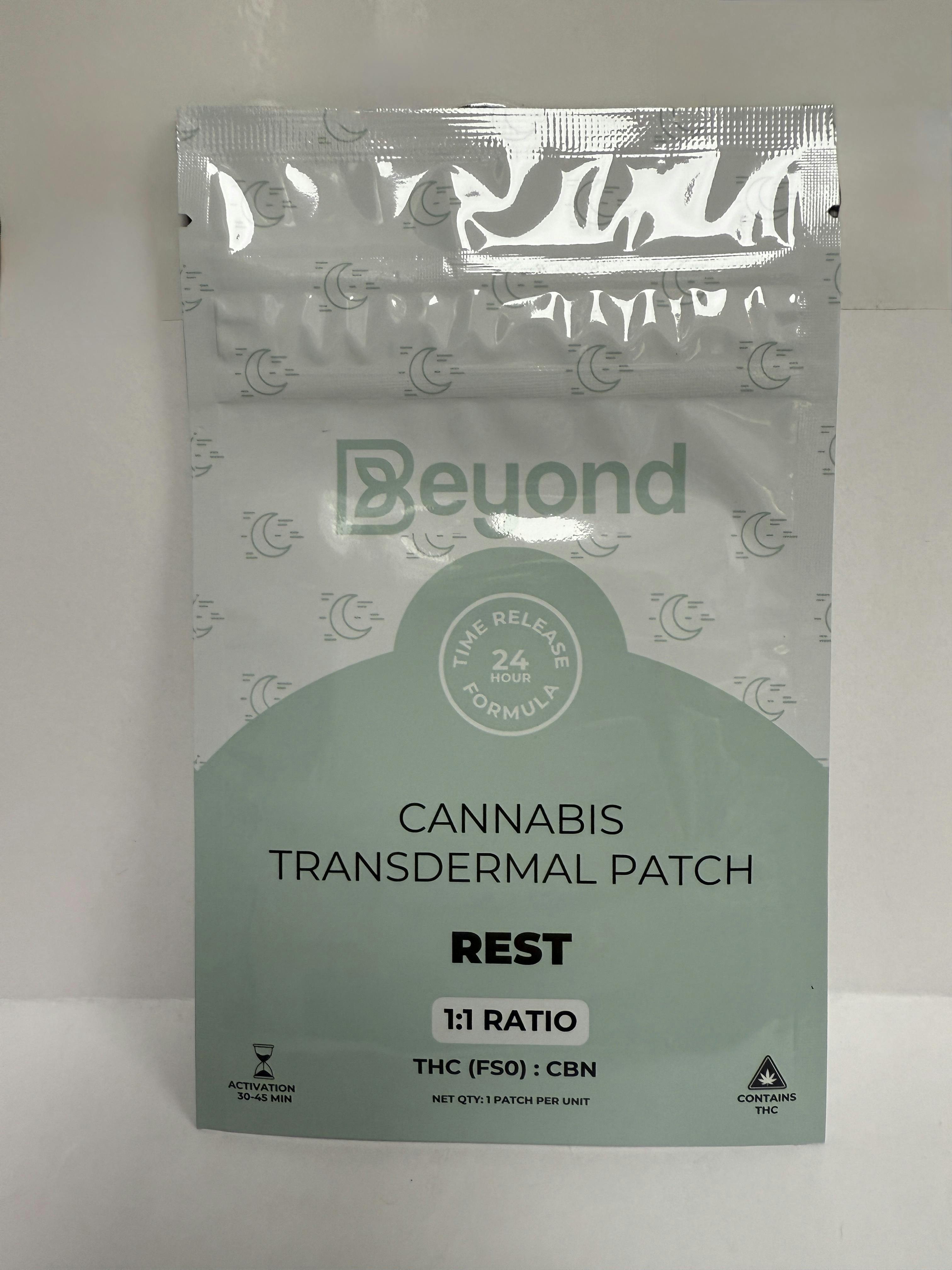 TRANSDERMAL - REST - 25MG - 1:1 THC (FSO) : CBN - at Bee's Buds Dispensary