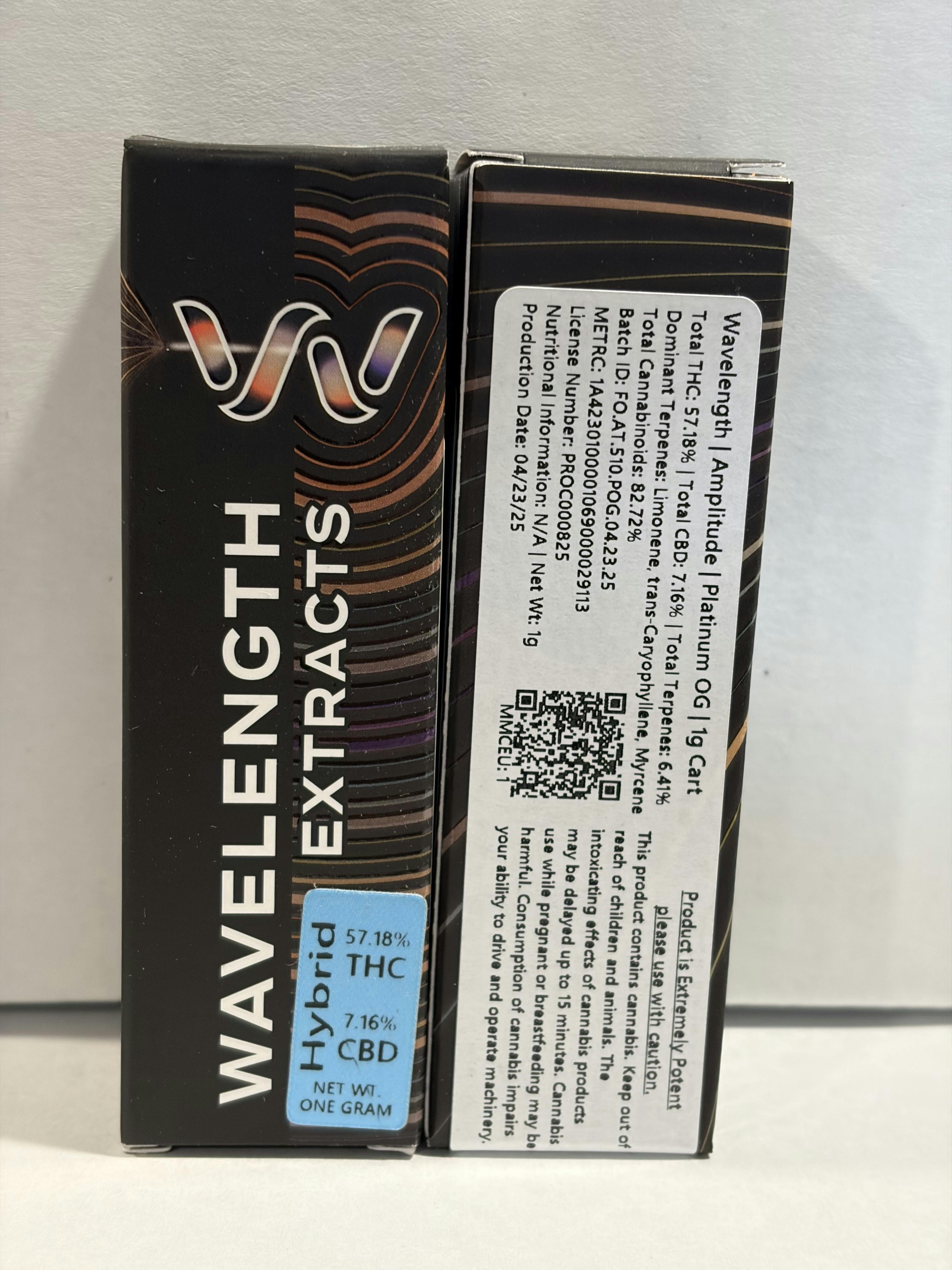 Wavelength | Amplitude Platinum OG 1g Cart (ind/hyb)