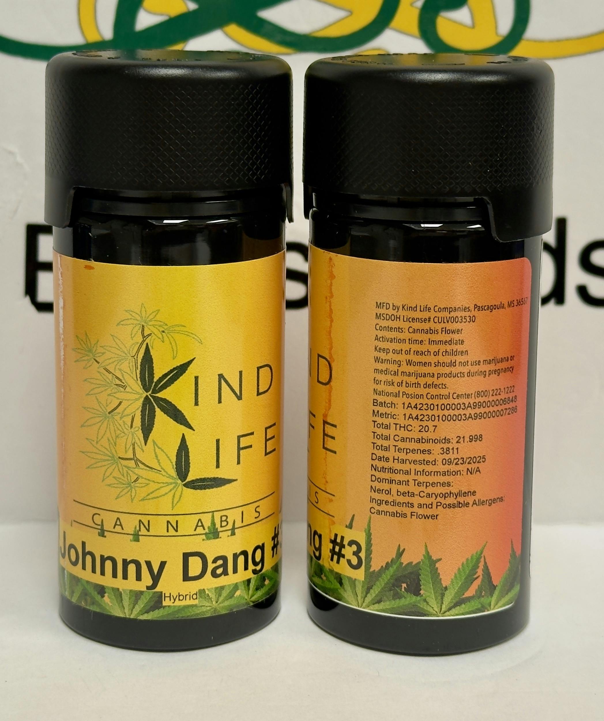 KL- Johnny Dang #3 - Preroll .5g 7pk (hyb)