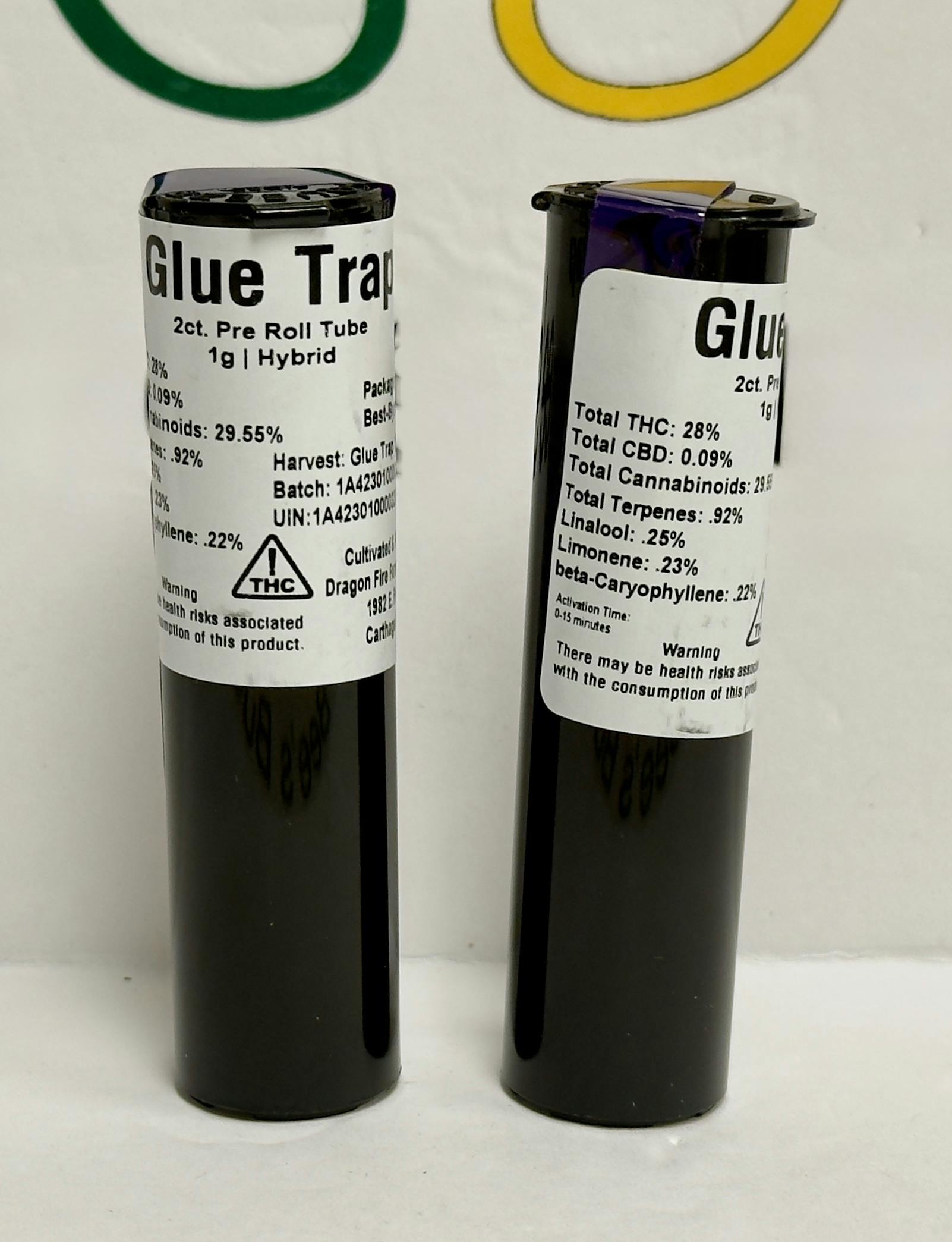 DFF- Glue Trap .5g 2pk Preroll (hyb) at Bee's Buds Dispensary Wiggins