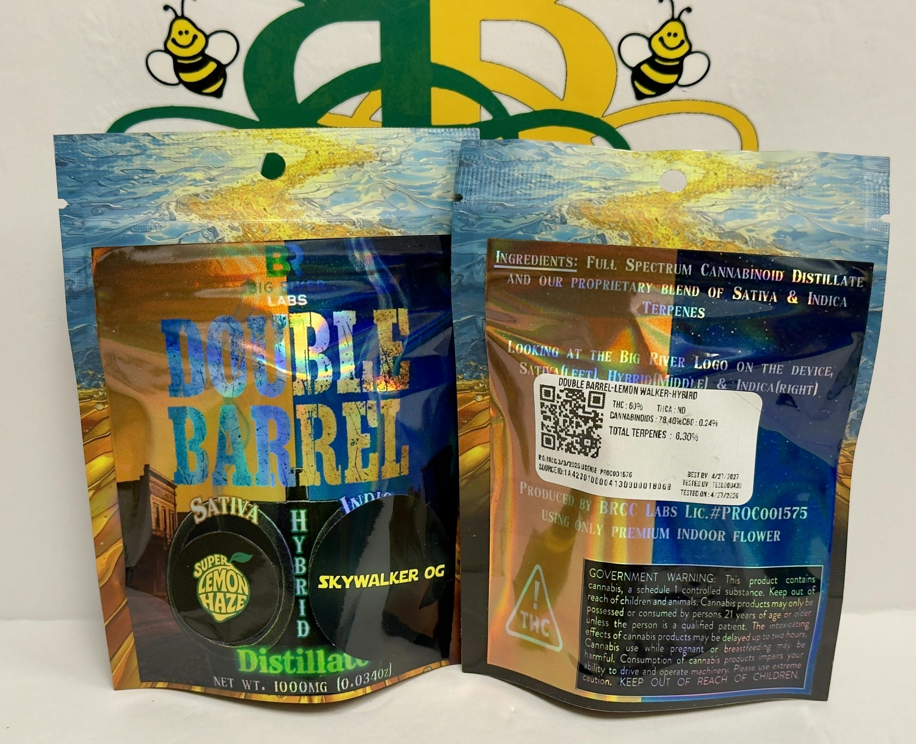 BRCC | Double Barrel | Lemon/Sky Walker | 1g Disposable