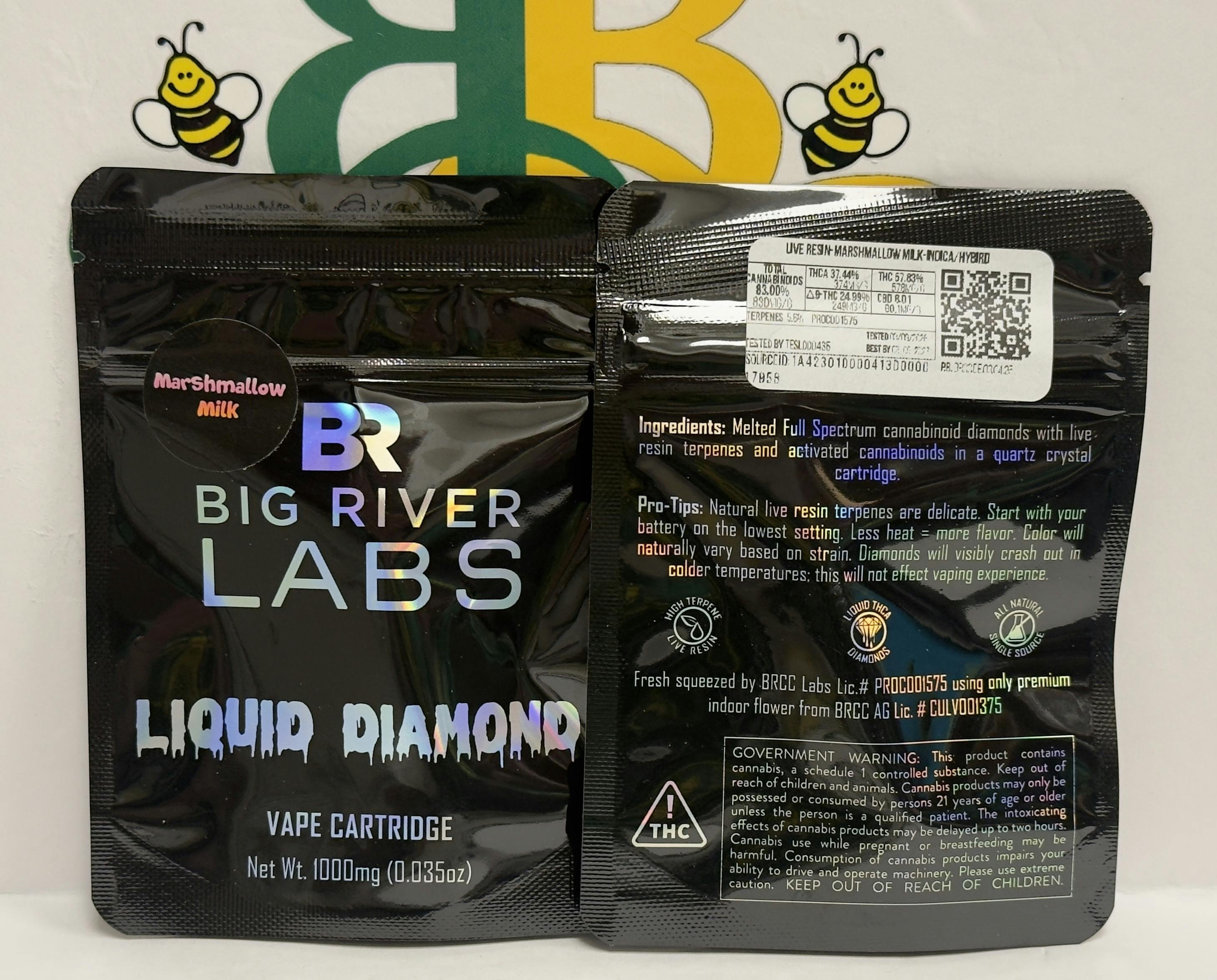 BRCC | Live Resin | 1g Cart | Marshmallow Milk (ind)