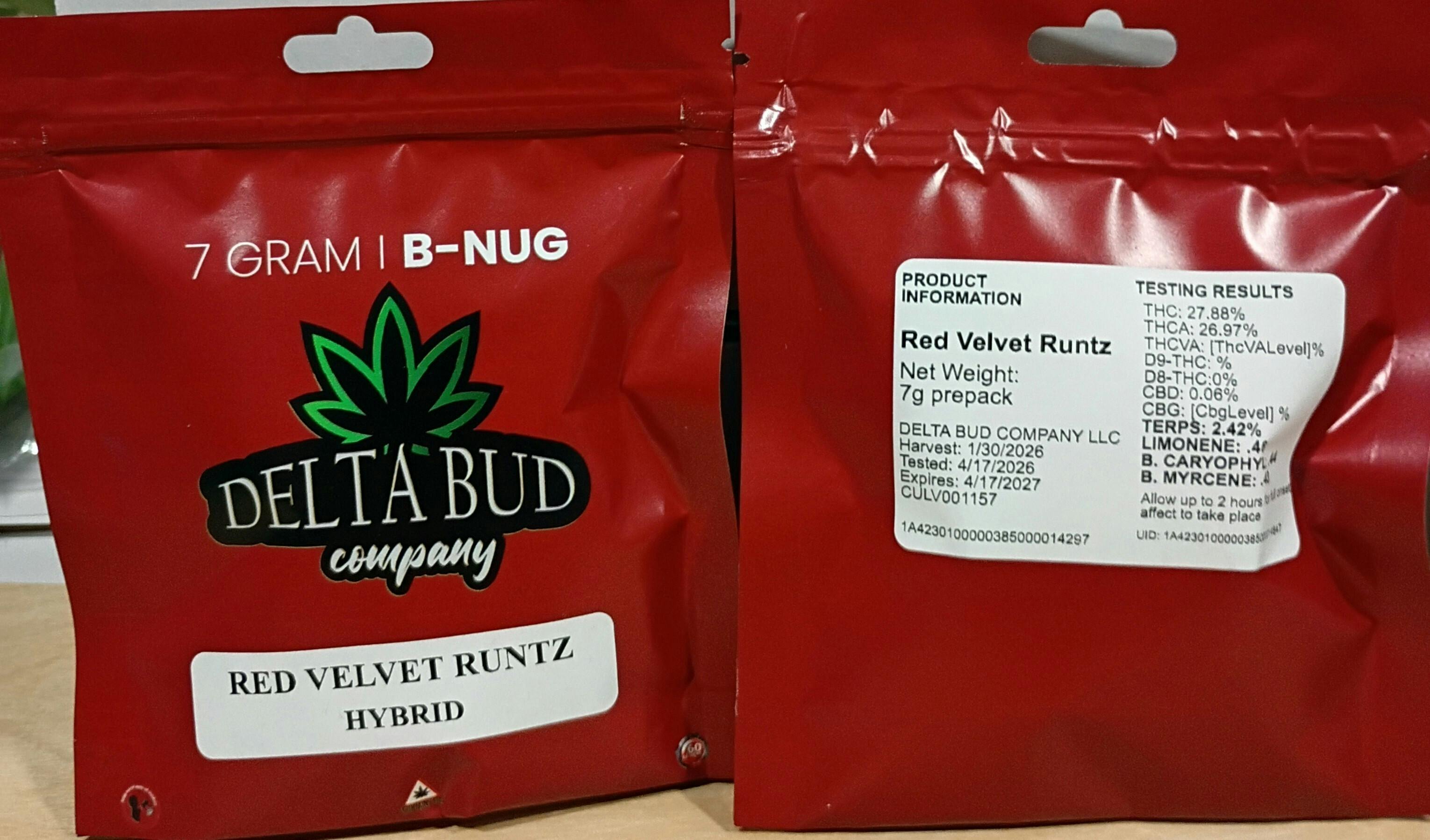 DB- Red Velvet Runtz - 27.8% -2.4% terp (hyb)