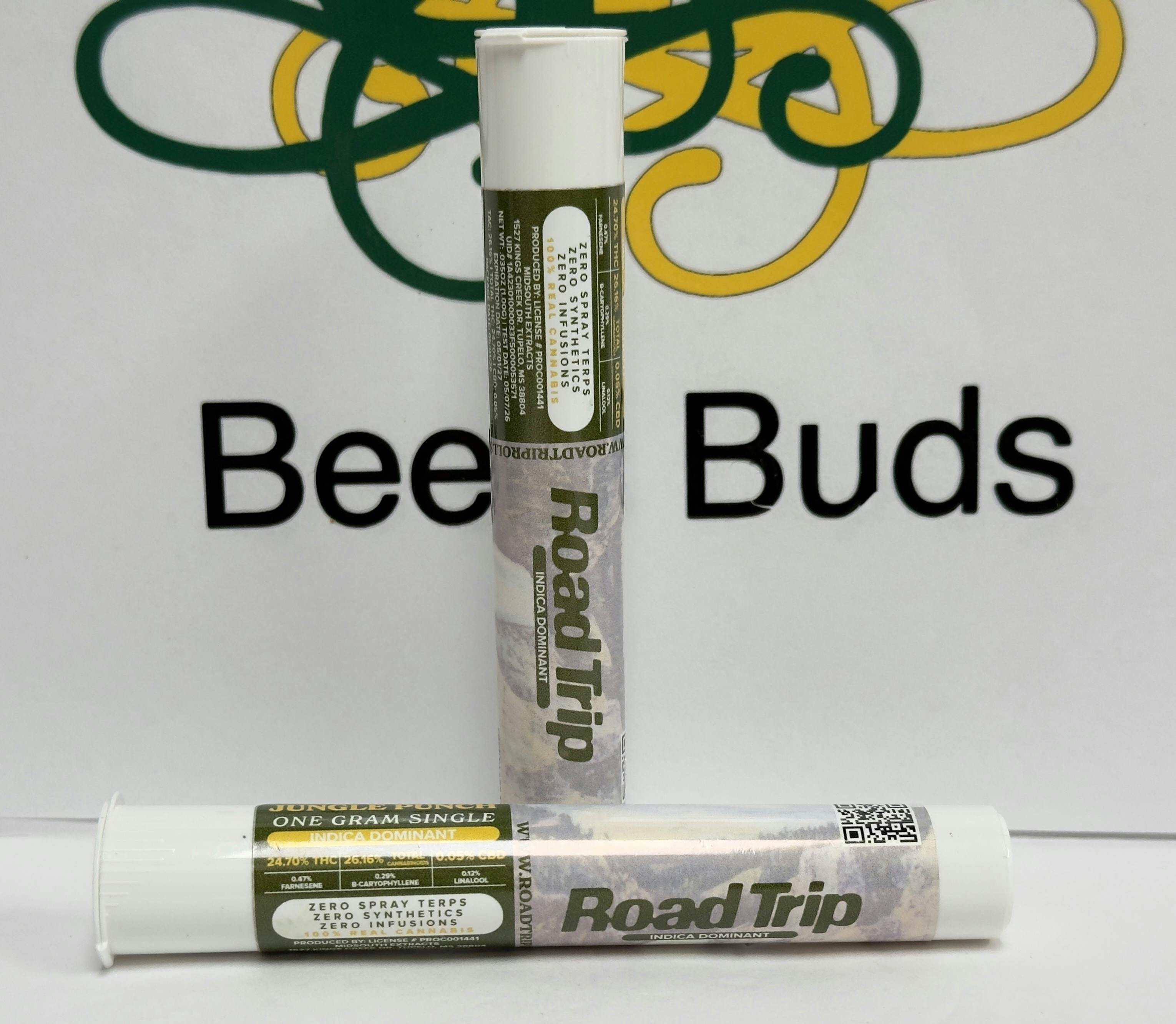MSE- Road Trip- Jungle Punch - 1g pre-roll (ind/hyb) at Bee's Buds Dispensary Wiggins