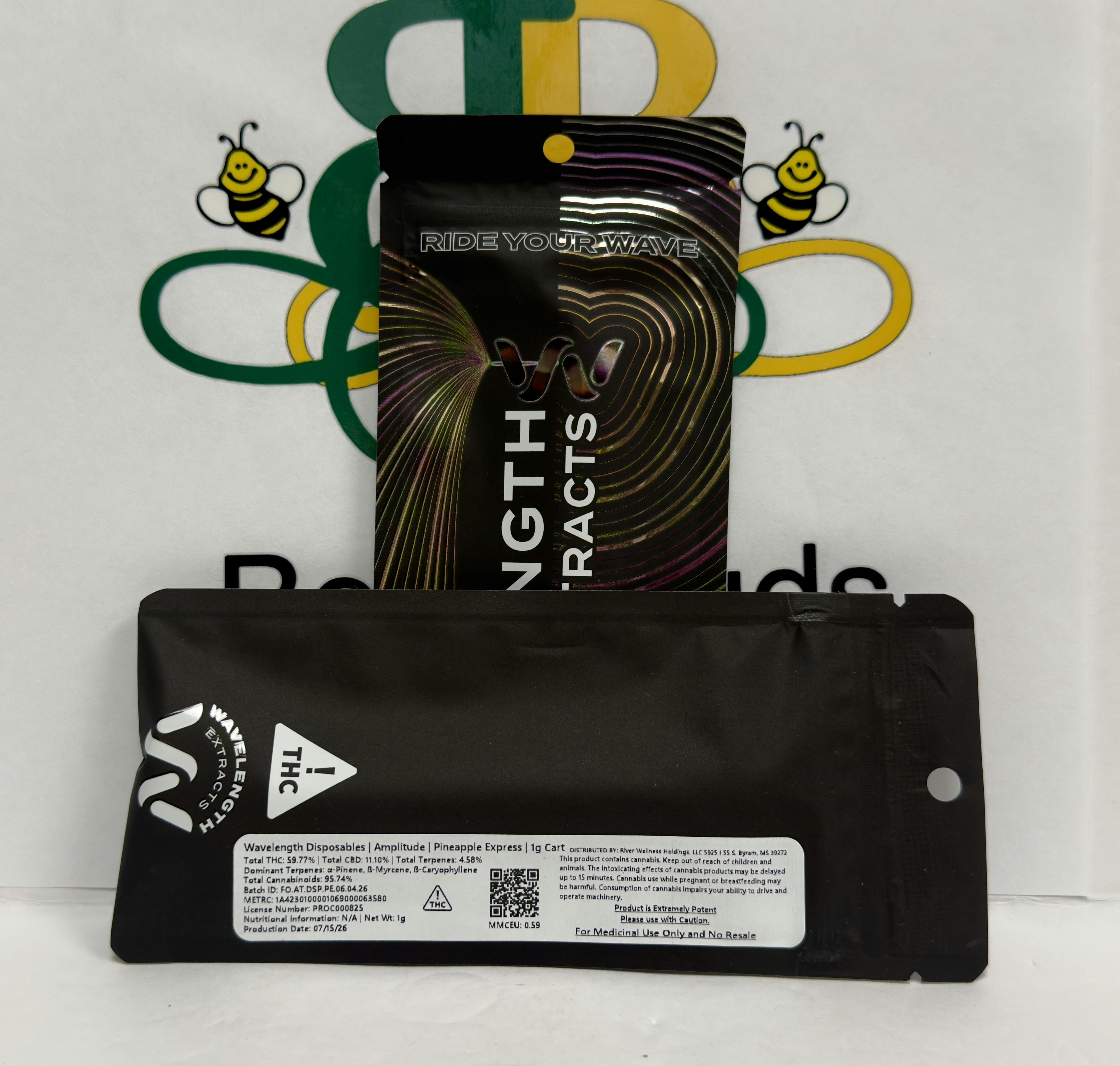Wavelength | Amplitude Pineapple Express 1g Cart (sat/hyb)