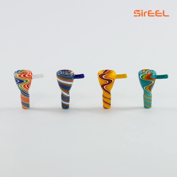 Heady Bowl W/ Handle 14mm Asstorted Colors