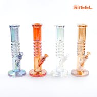 11.5" SirEEL Iridized Totally Tubular Bong with Bowl | Assorted Colors